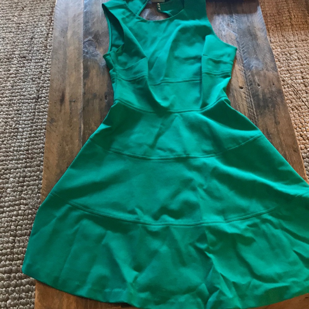 Emerald green dress